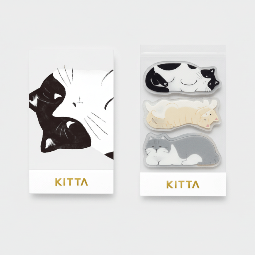 KING JIM KITTA Clear PET Washi Tape - Cat Design