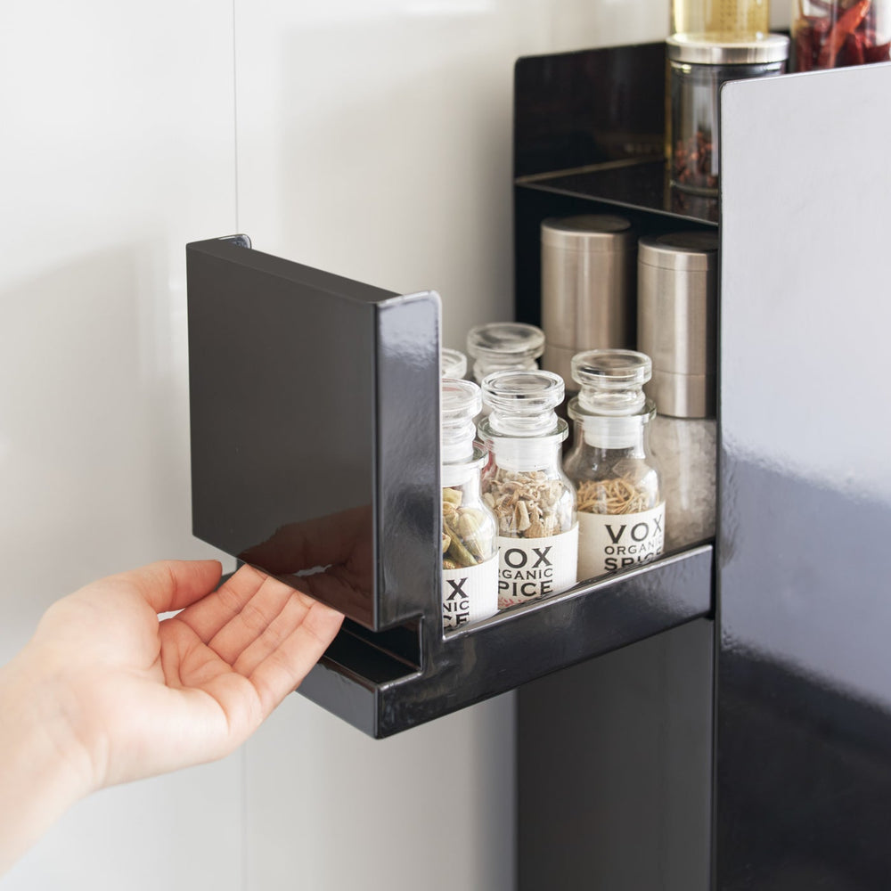 
                      
                        Two-Tier Sliding Drawer Seasoning Rack - Steel
                      
                    