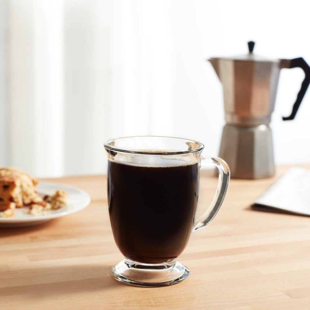 
                      
                        Libbey Kona Glass Coffee Mugs, 16 oz - Set of 6 - lily & onyx
                      
                    