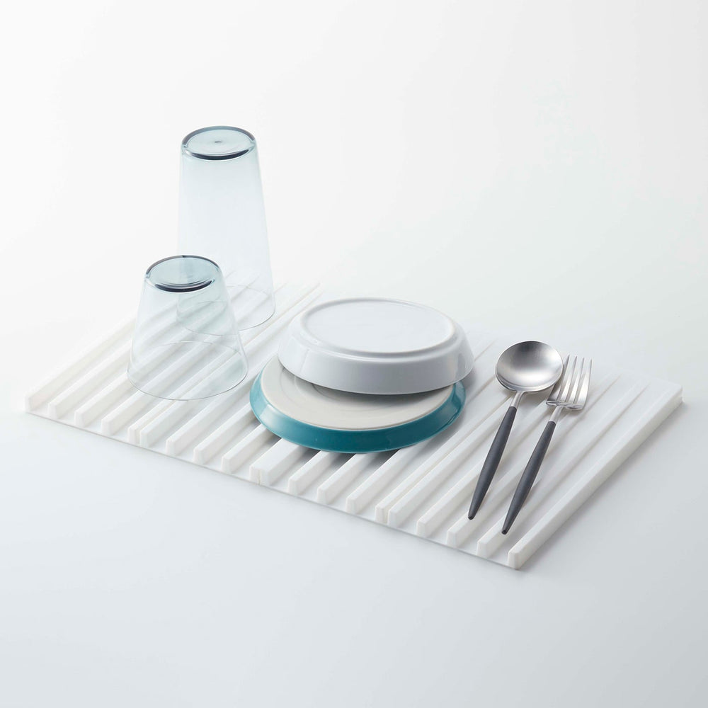 Folding Dish Drainer Mat & Trivet - Silicone