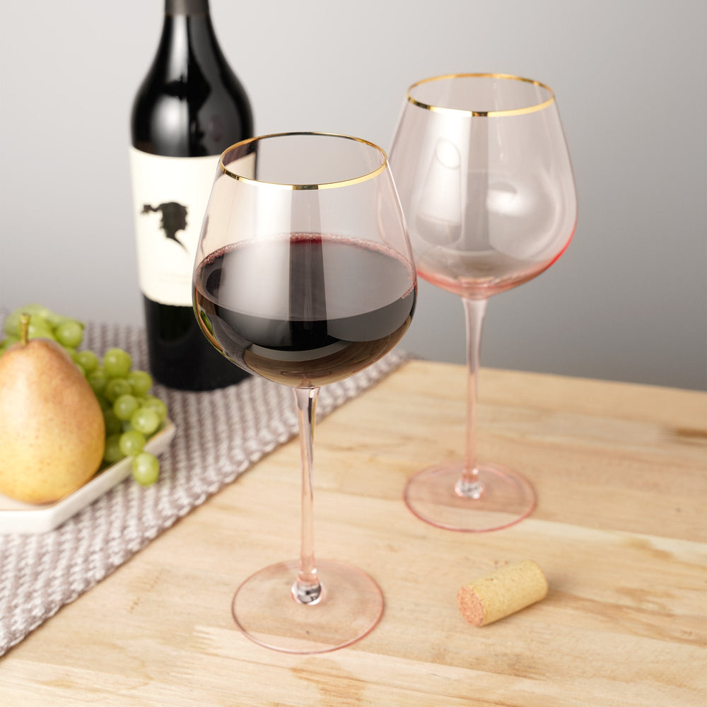 
                      
                        Rose Crystal Red Wine Glass, Set of 2
                      
                    