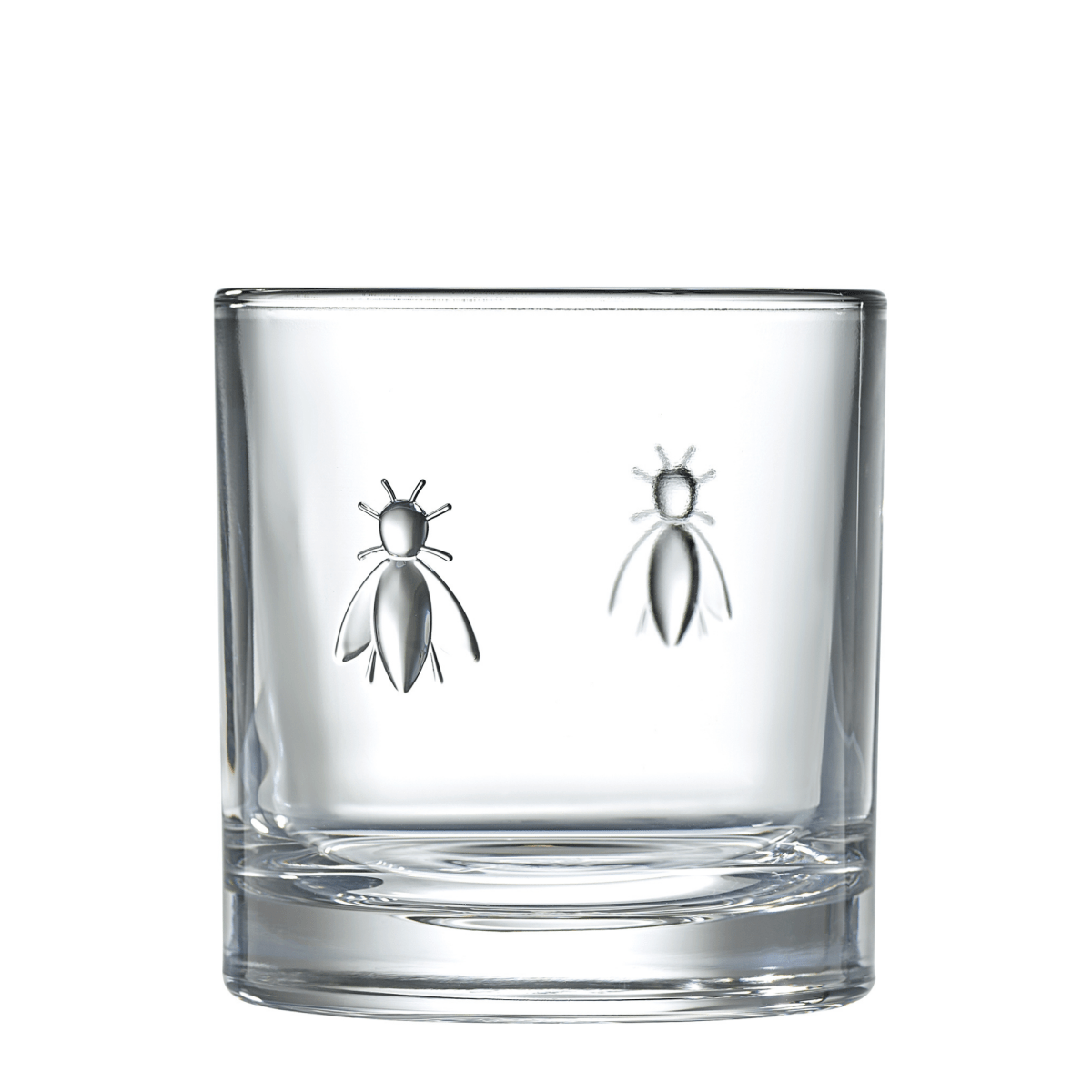 La Rochere NA Bee Whiskey Glasses | Embossed French Glassware