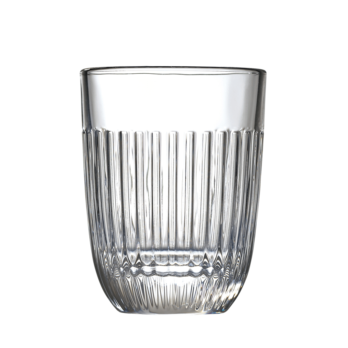La Rochere NA Ouessant Tall Clear Glass Ribbed Tumblers – Set of 6