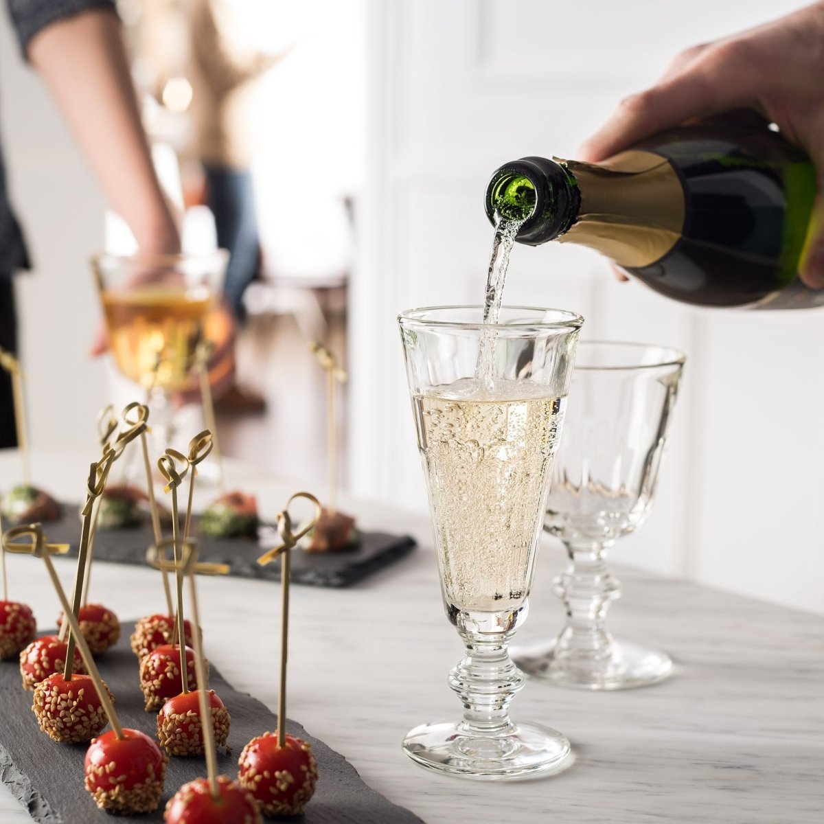 La Rochere NA Perigord Faceted Champagne Flutes - Set of 6
