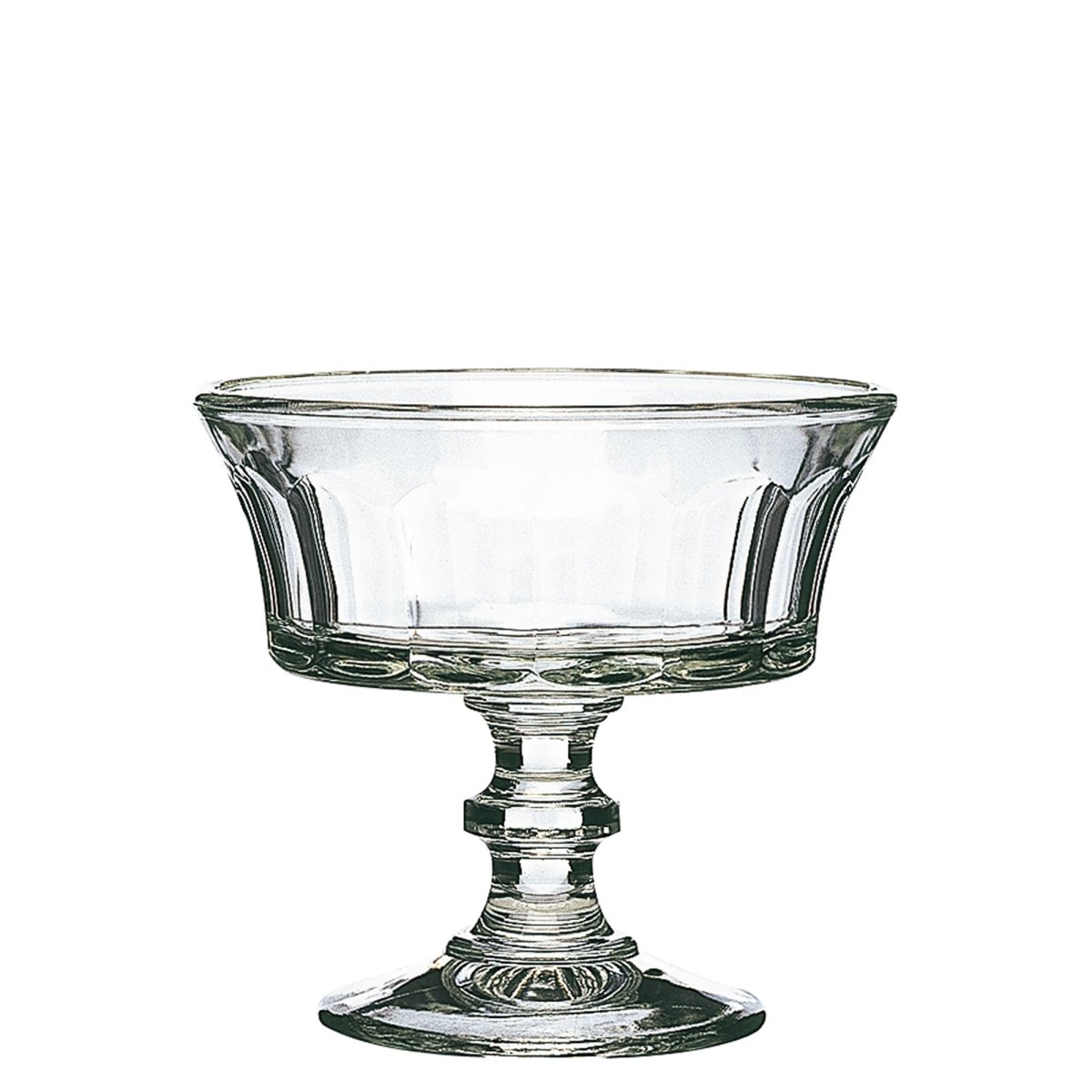 La Rochere NA Périgord Faceted Ice Cream Cup, Set of 6 | French Crystal - Style Dessert Glassware