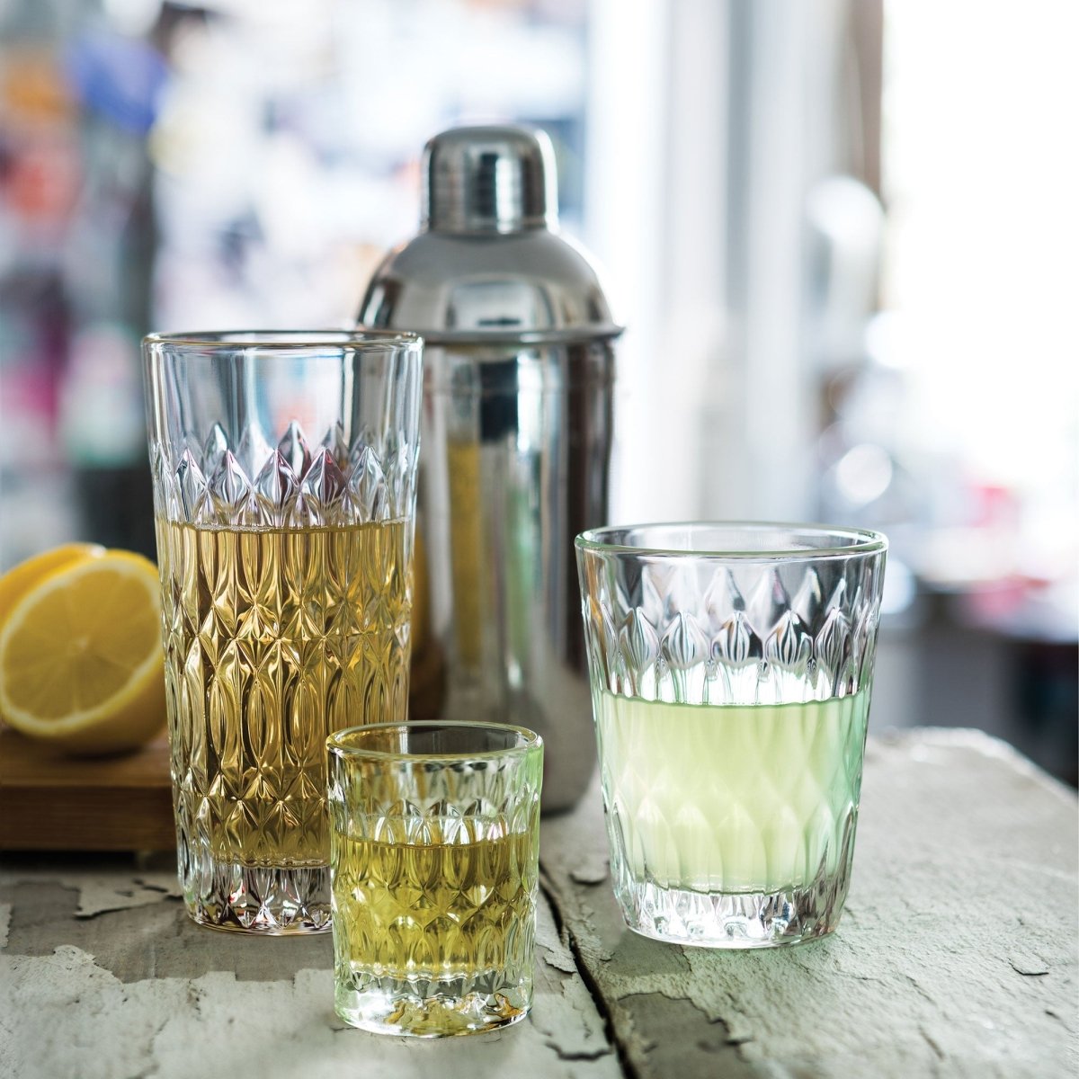 La Rochere NA Verone Embossed 9.75oz Glass Tumblers - Set of 6