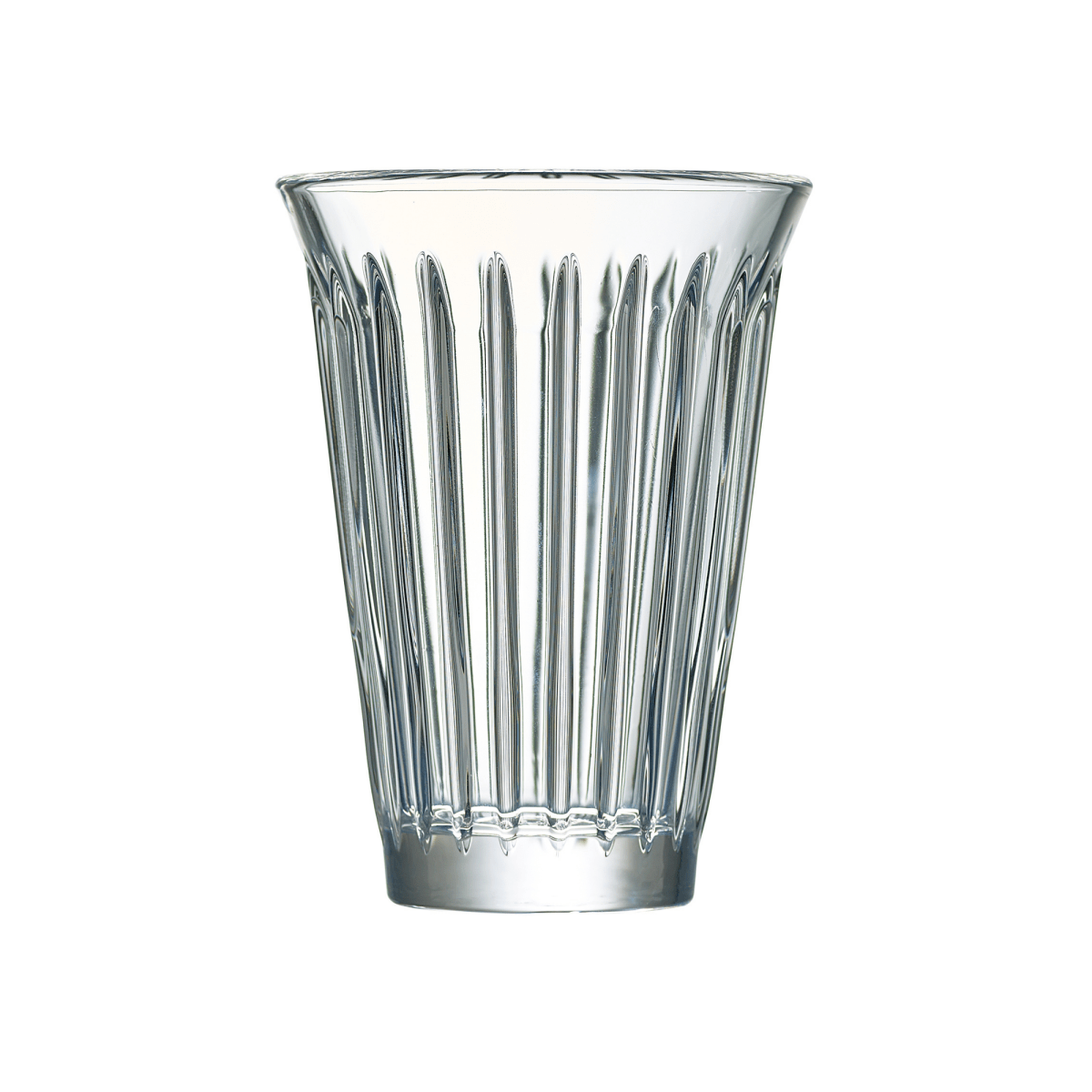 La Rochere NA Zinc Tall Tumbler, Set of 6 | French Café Faceted Glassware