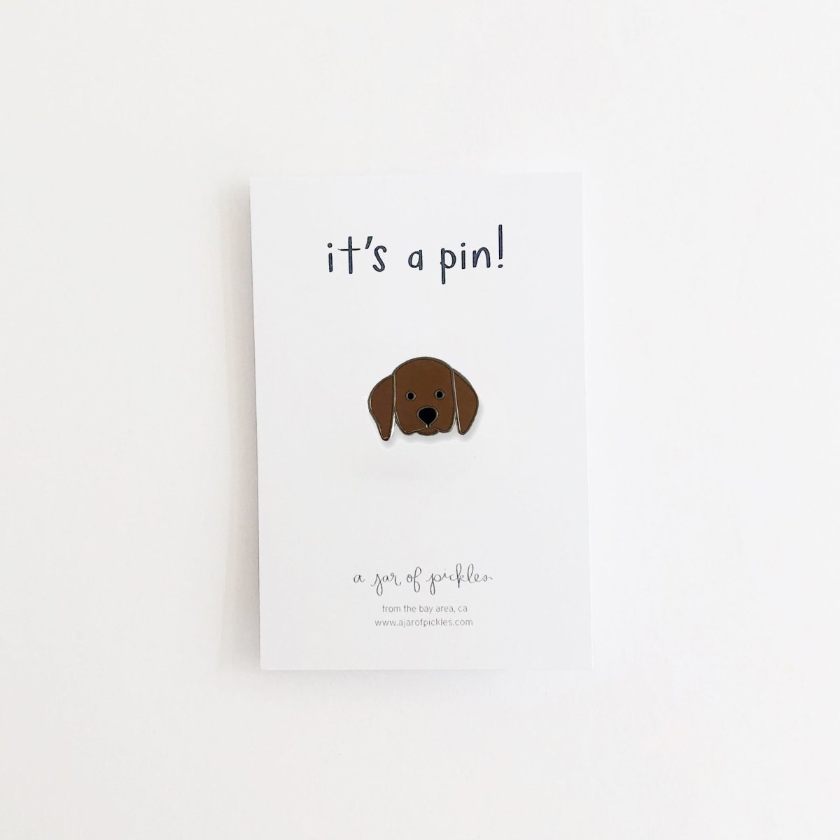 A Jar of Pickles Labrador Dog Pin - lily & onyx