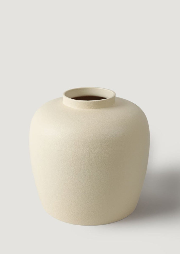 
                      
                        Afloral Large Afloral Glazed Stoneware Vase in Vanilla - 10.5" - lily & onyx
                      
                    