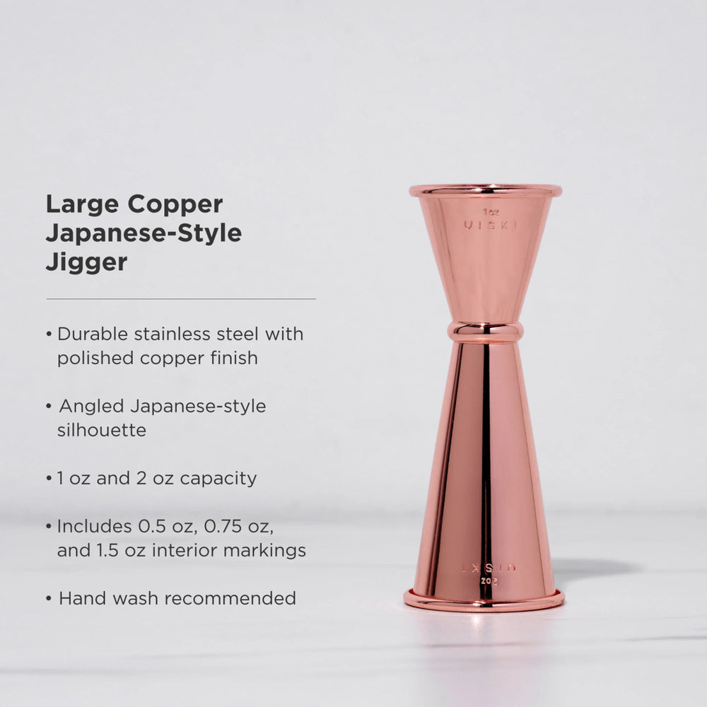 
                      
                        Viski Large Copper Japanese Style Jigger - lily & onyx
                      
                    