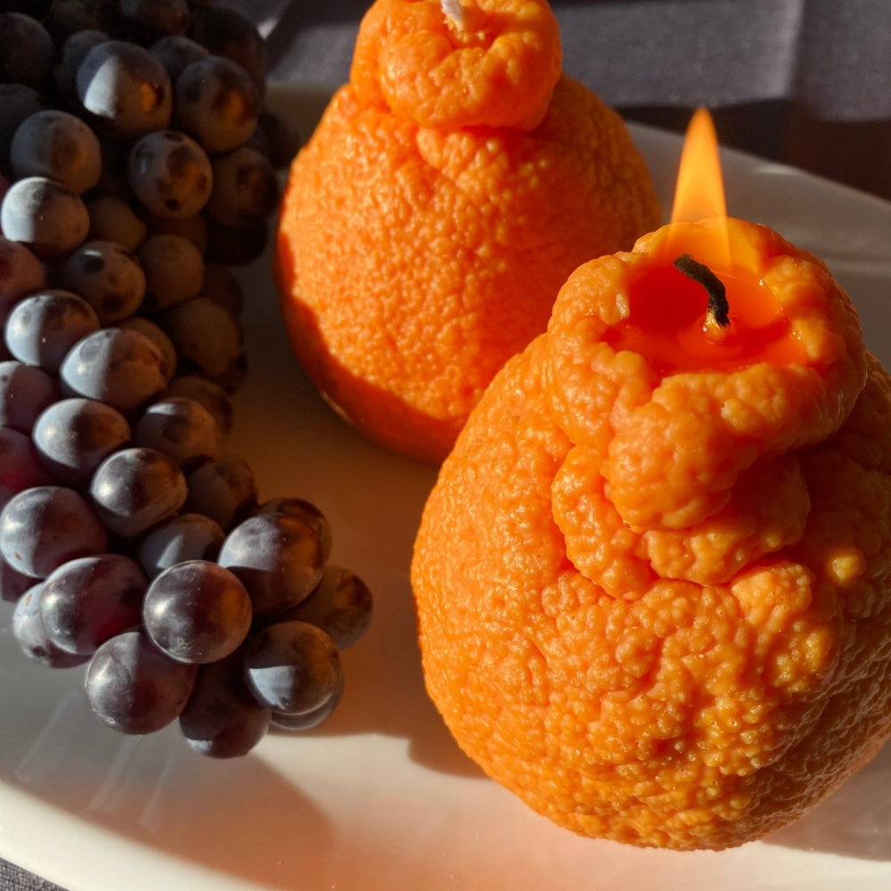 
                      
                        Scandles Large Dekopon Orange Candle - lily & onyx
                      
                    
