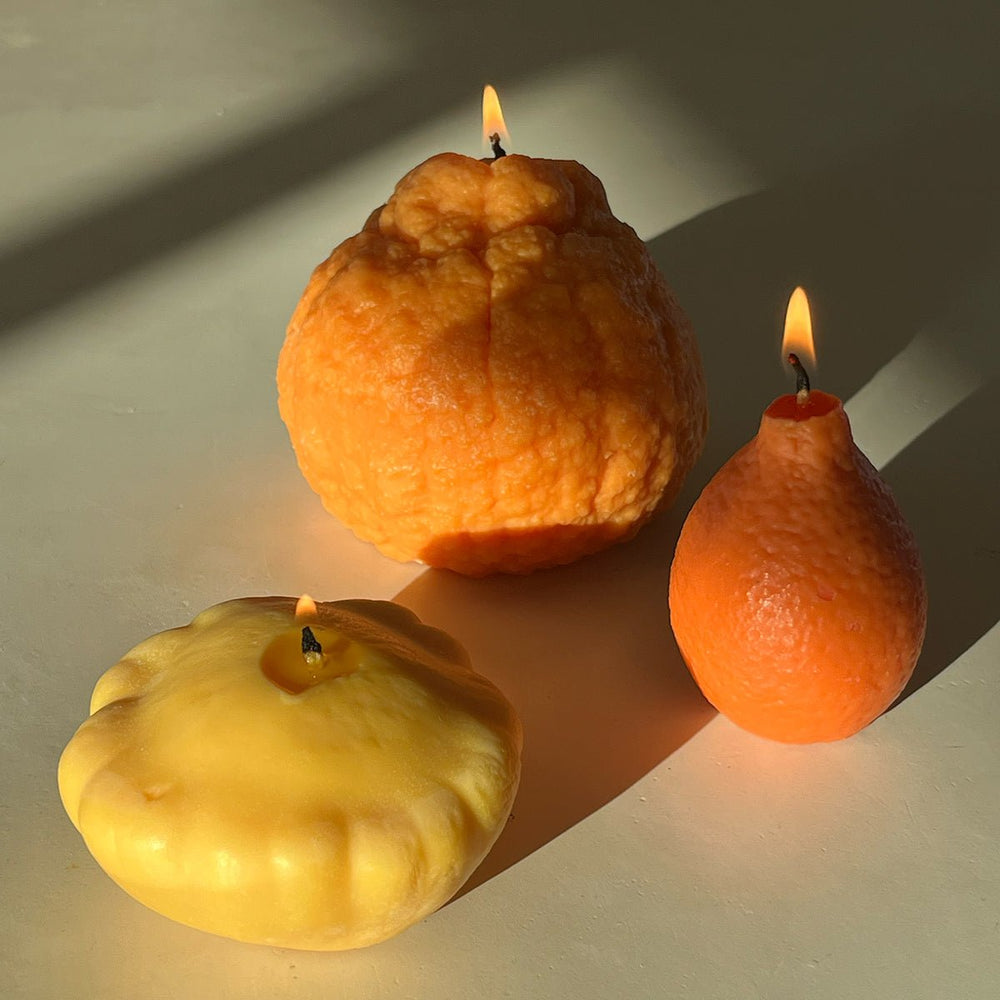 Scandles Large Dekopon Orange Candle - lily & onyx