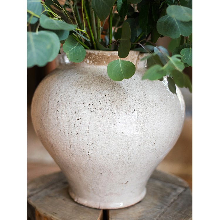 
                      
                        RusticReach Large French Country White Ceramic Flower Vase - lily & onyx
                      
                    