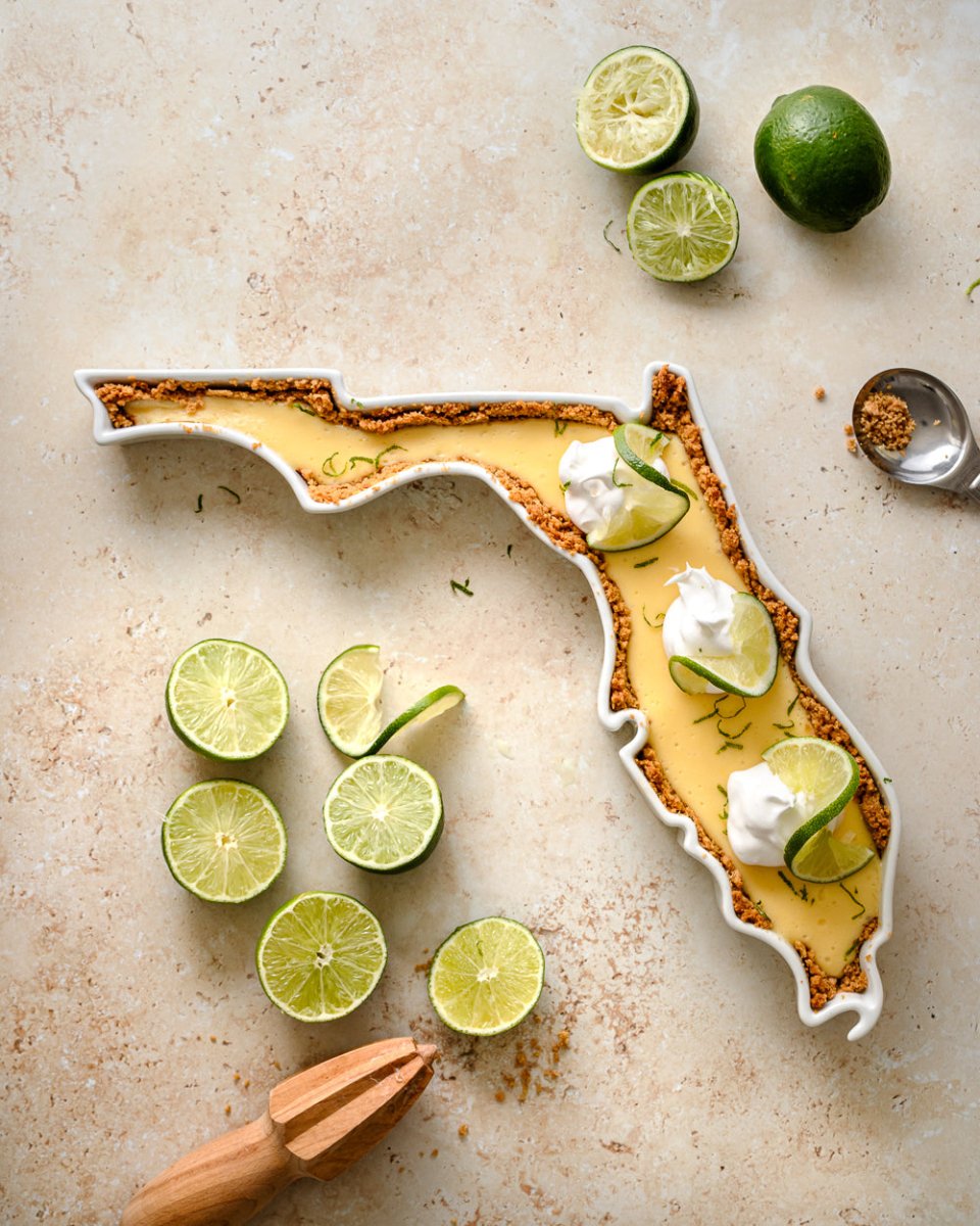 Lark at Home Florida State Shaped Porcelain Platter 16.25" White Serving Dish