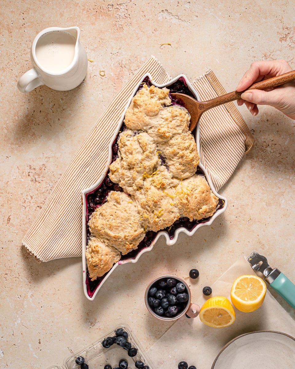 Lark at Home Maine State Porcelain Baking Dish 13" White Glazed Oven - Safe