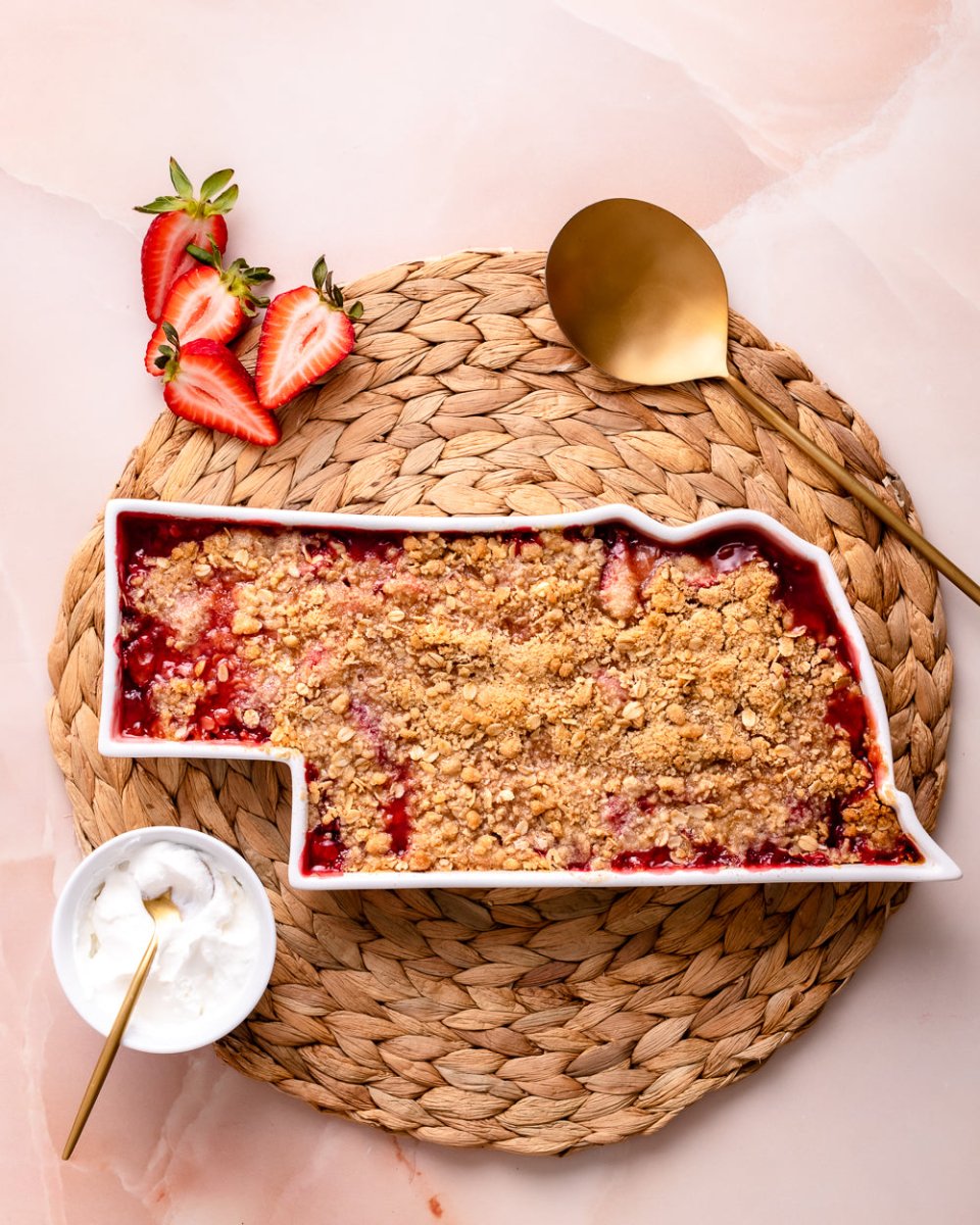 Lark at Home Nebraska State Porcelain Platter 14" Oval White Serving Dish