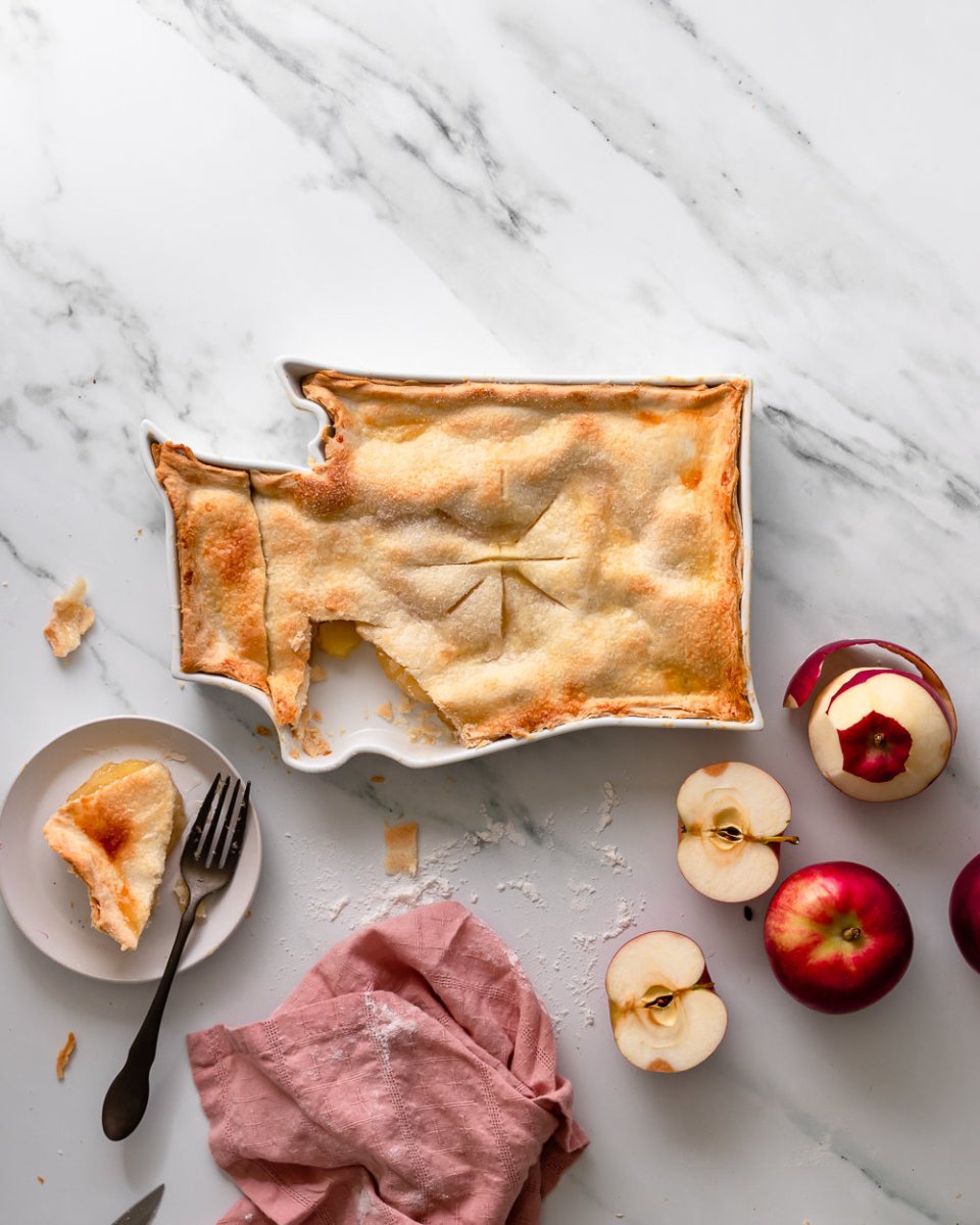 Lark at Home Washington State Porcelain Baking Dish - 11" White Oven - Safe Serveware