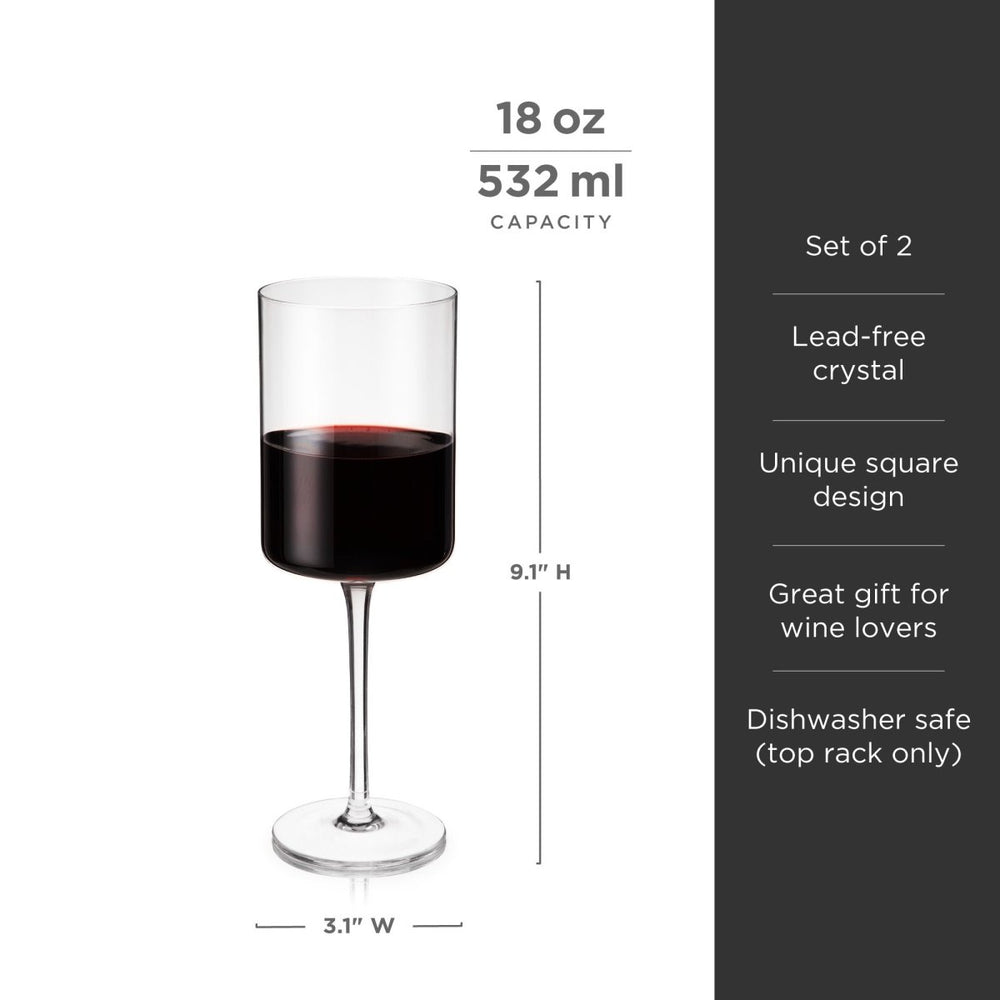 
                      
                        Viski Laurel Crystal Red Wine Glasses, Set of 2 - lily & onyx
                      
                    