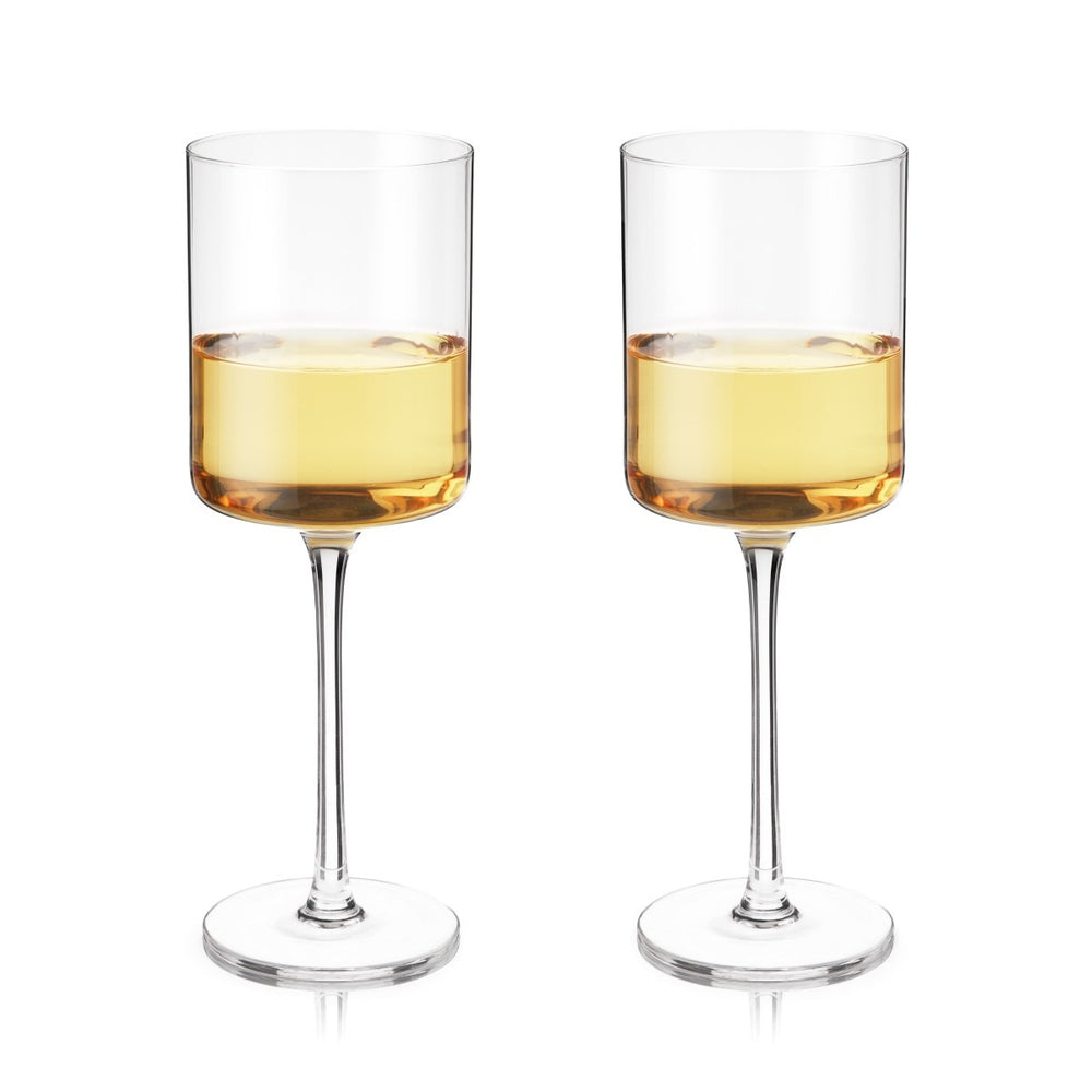 
                      
                        Viski Laurel Crystal White Wine Glasses, Set of 2 - lily & onyx
                      
                    