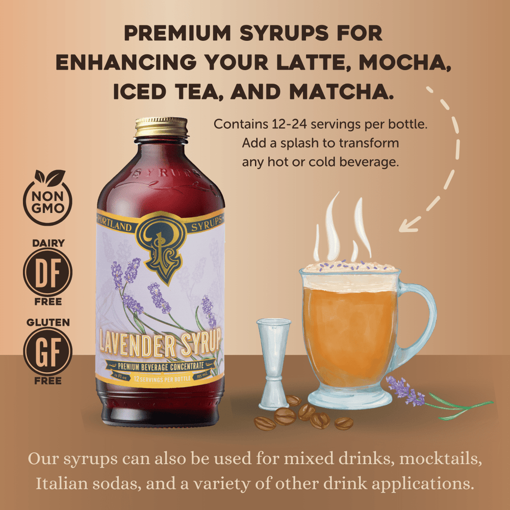 
                      
                        Portland Syrups Lavender Syrup, 2 Pack - lily & onyx
                      
                    