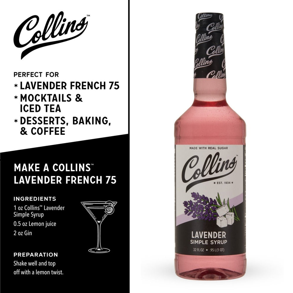 
                      
                        Collins Lavender Syrup, 32 oz. - lily & onyx
                      
                    
