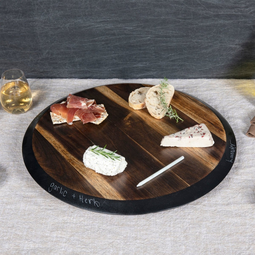 Picnic Time Family of Brands Lazy Susan Serving Platter - lily & onyx