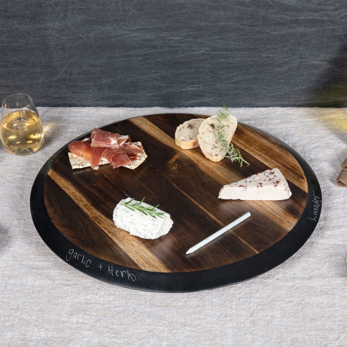 Picnic Time Family of Brands Lazy Susan Serving Platter - lily & onyx