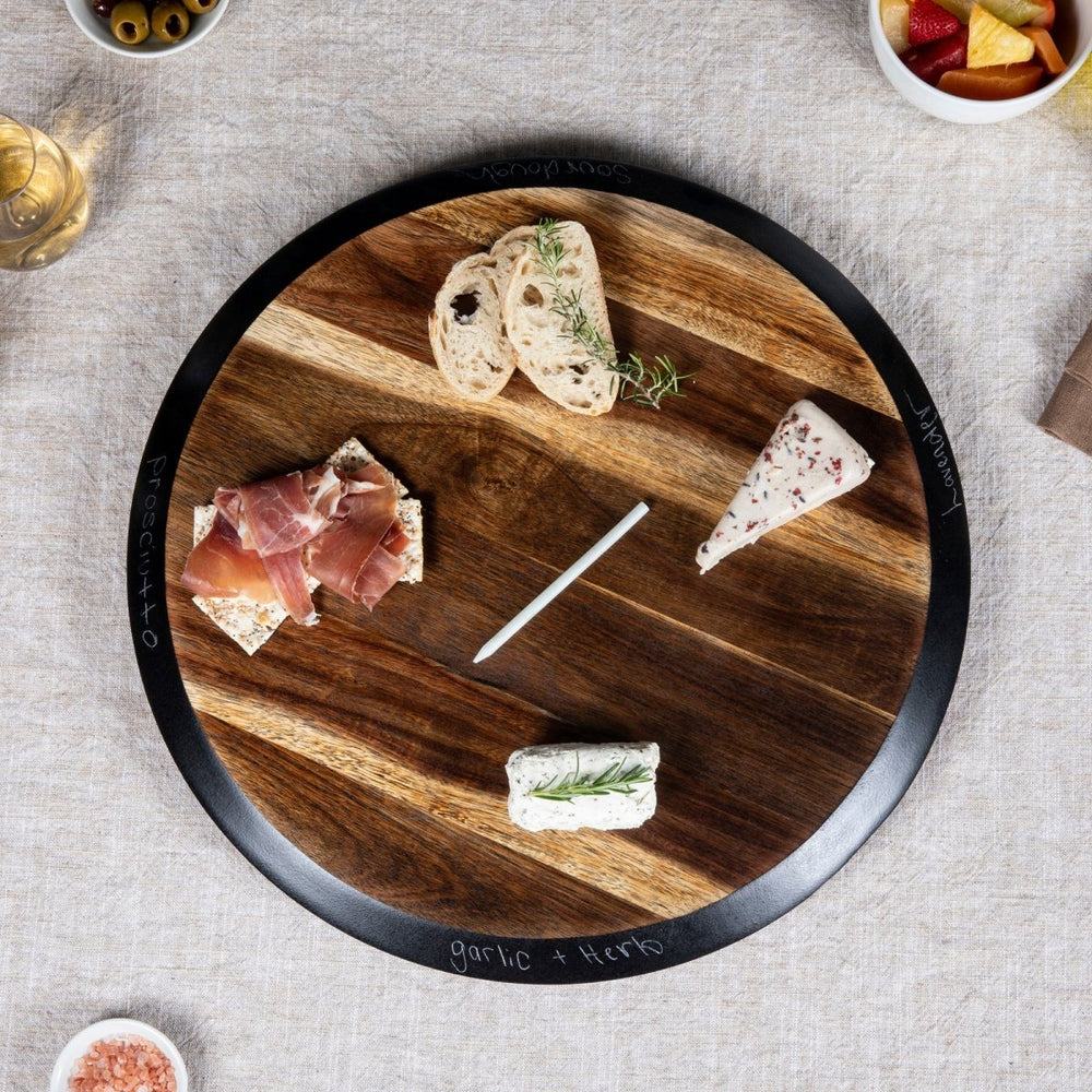 Picnic Time Family of Brands Lazy Susan Serving Tray - lily & onyx