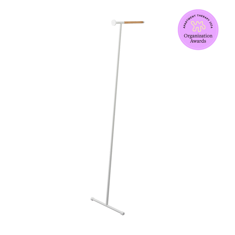 
                      
                        Yamazaki Home Leaning Steel Clothes Hanger, 64" H - lily & onyx
                      
                    
