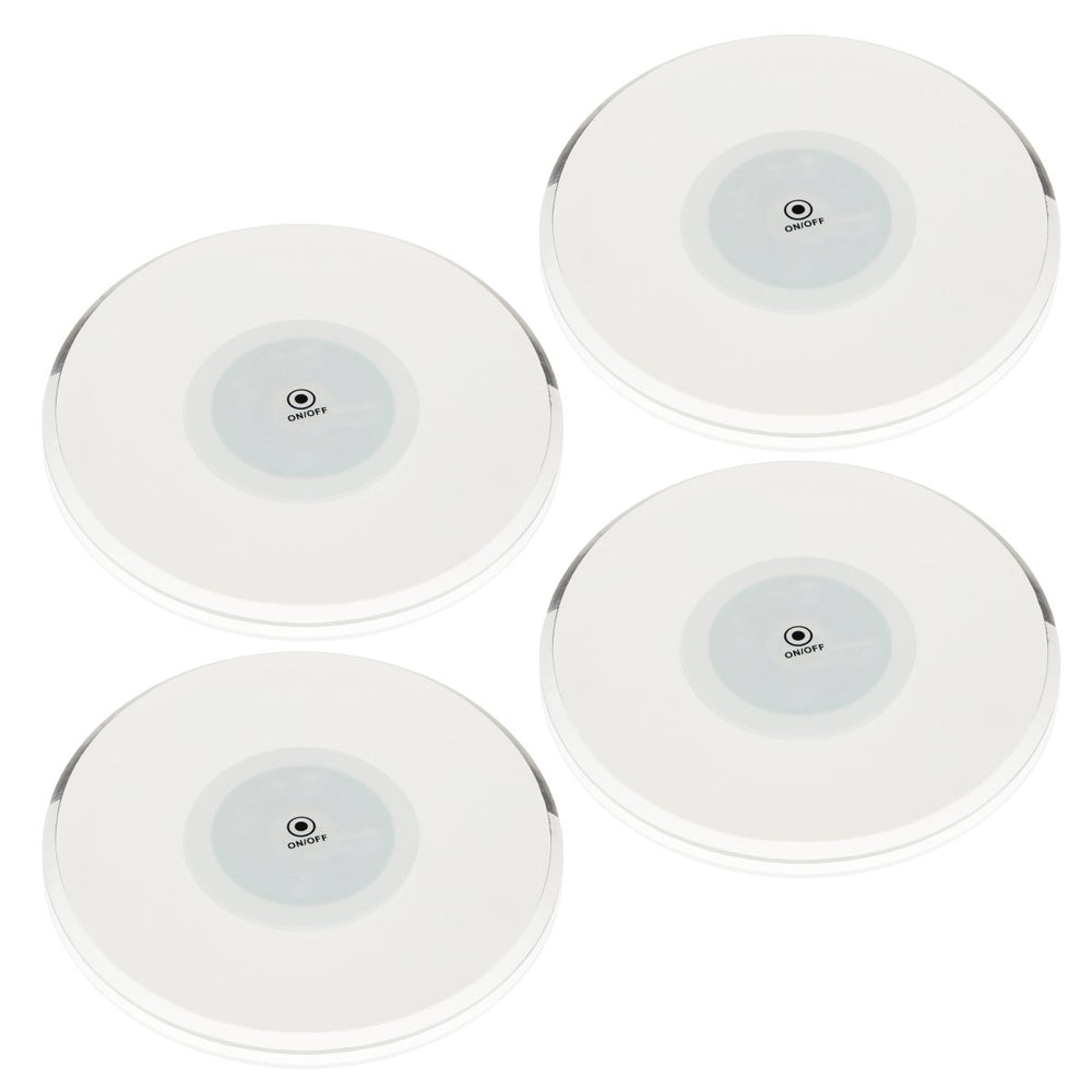 TRUE LED Multicolor Coasters, Set of 4 - lily & onyx