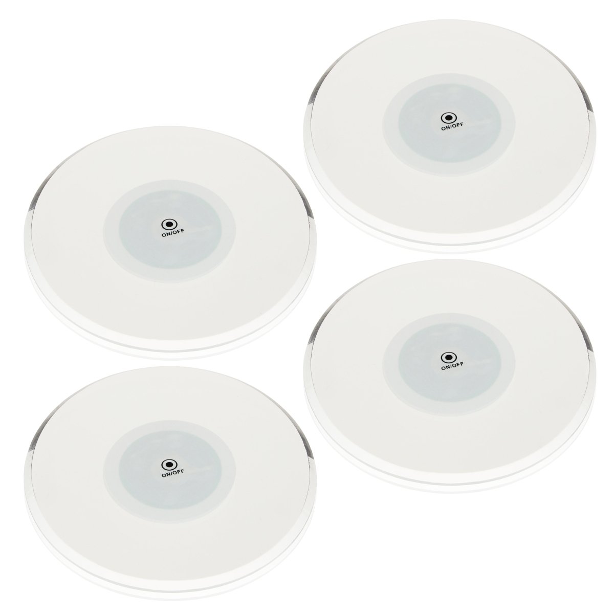 TRUE LED Multicolor Coasters, Set of 4 - lily & onyx