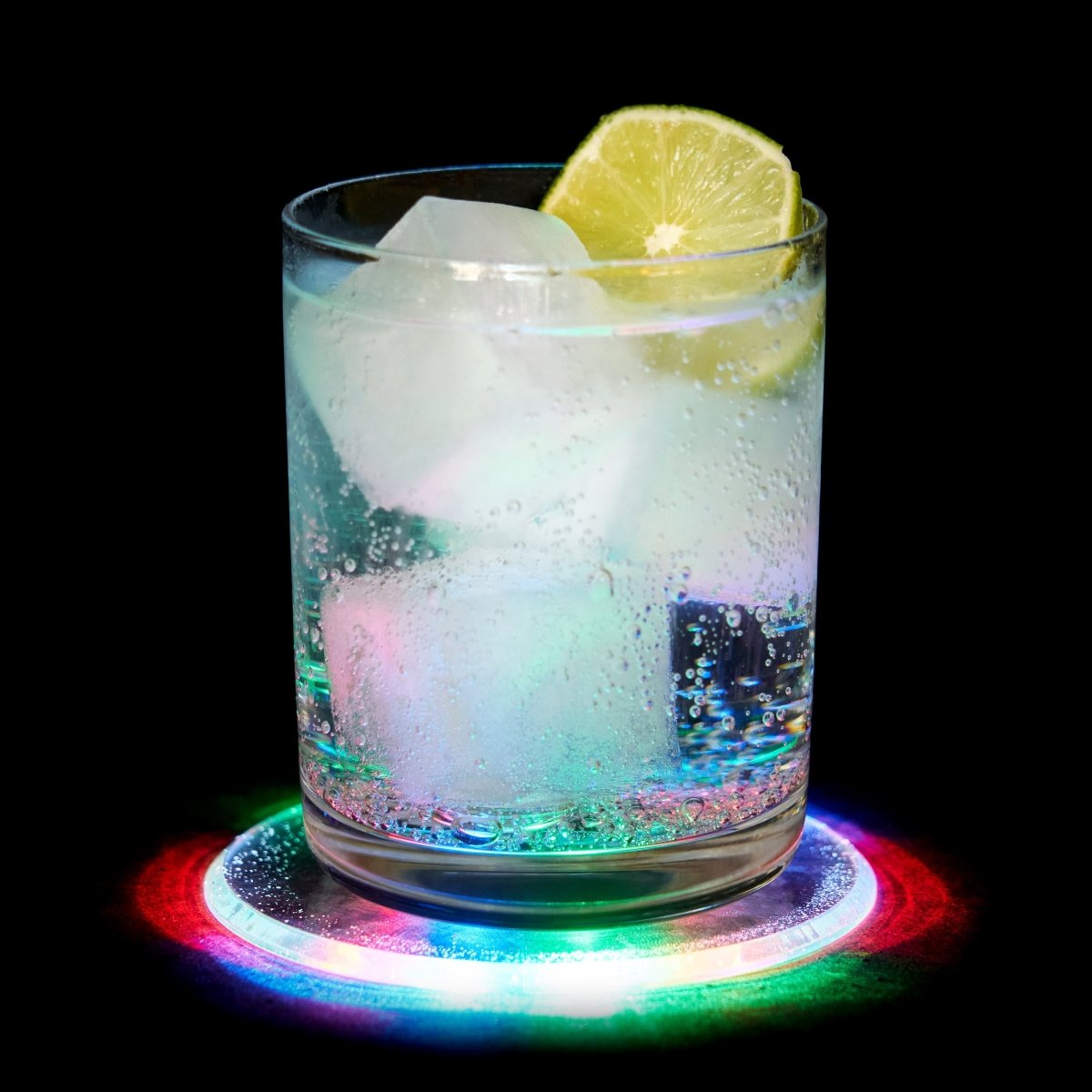 TRUE LED Multicolor Coasters, Set of 4 - lily & onyx