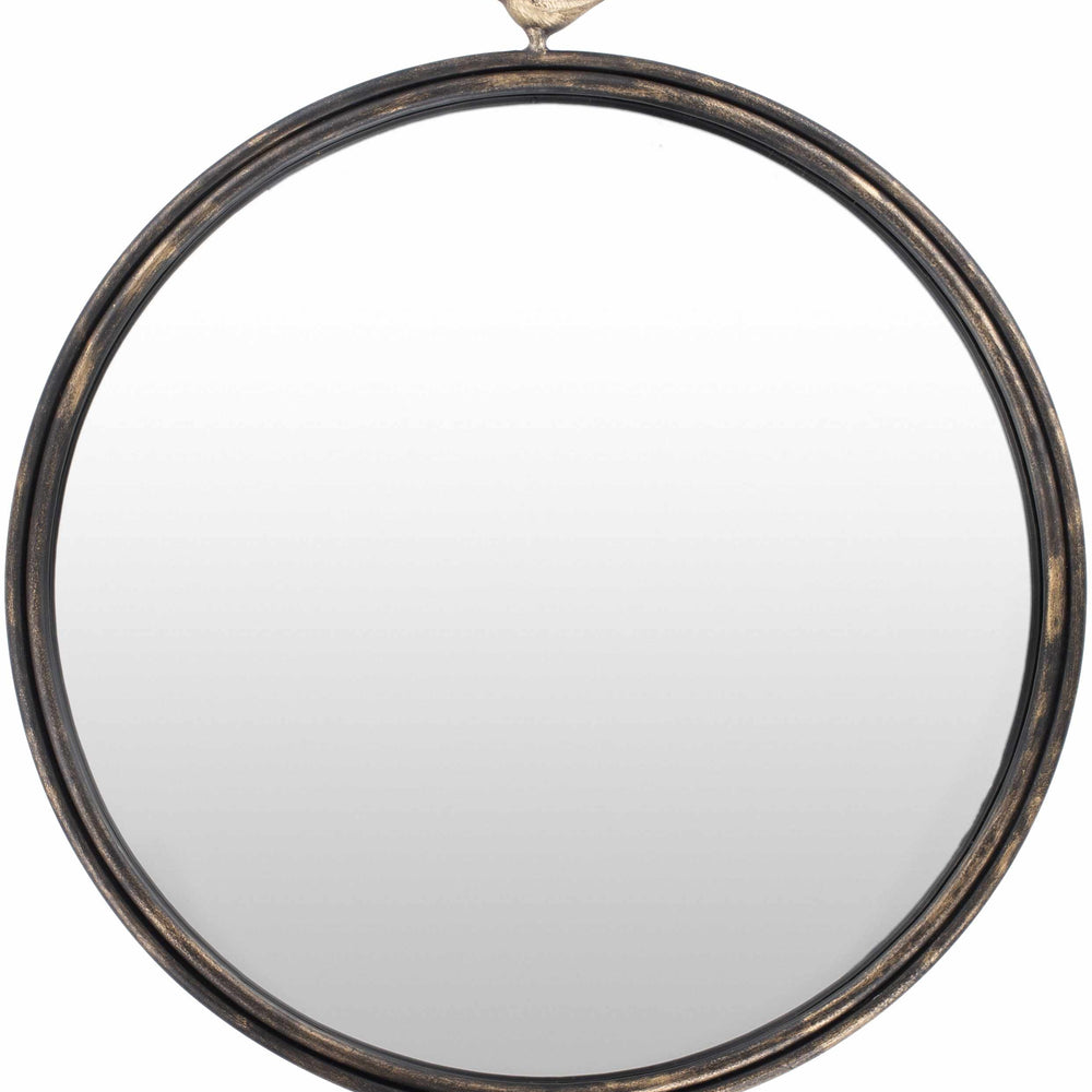 Loughlinstown Gold Frame Round Mirror