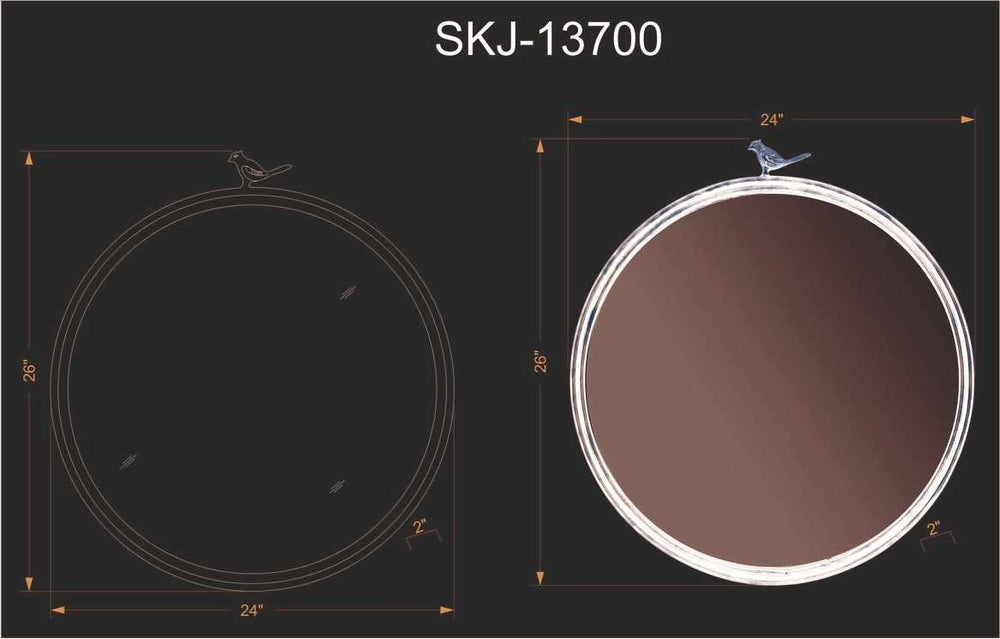 
                      
                        Loughlinstown Gold Frame Round Mirror
                      
                    