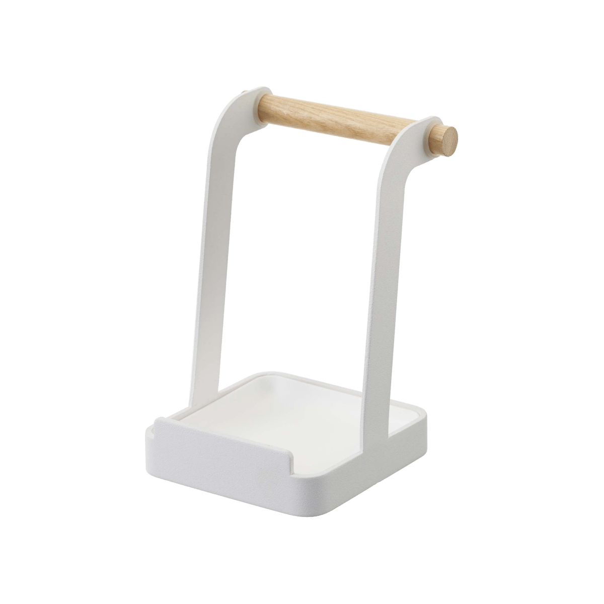Yamazaki Home Lid & Ladle Stand - Steel + Wood - lily & onyx