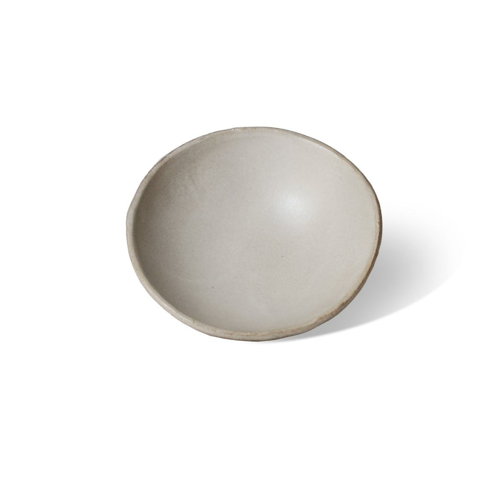 CEDAR AND MYRRH Light Gray Ceramic Incense Bowl - lily & onyx