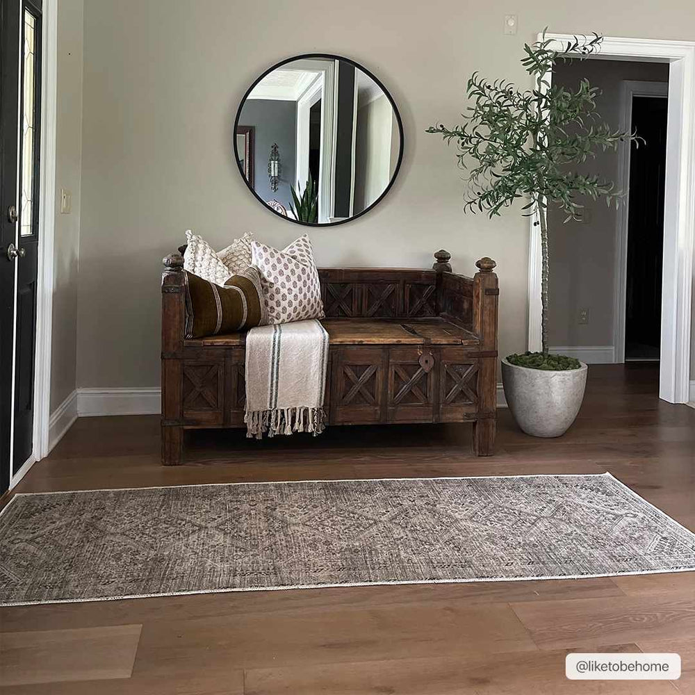 
                      
                        Barny Beige Washable Area Rug
                      
                    