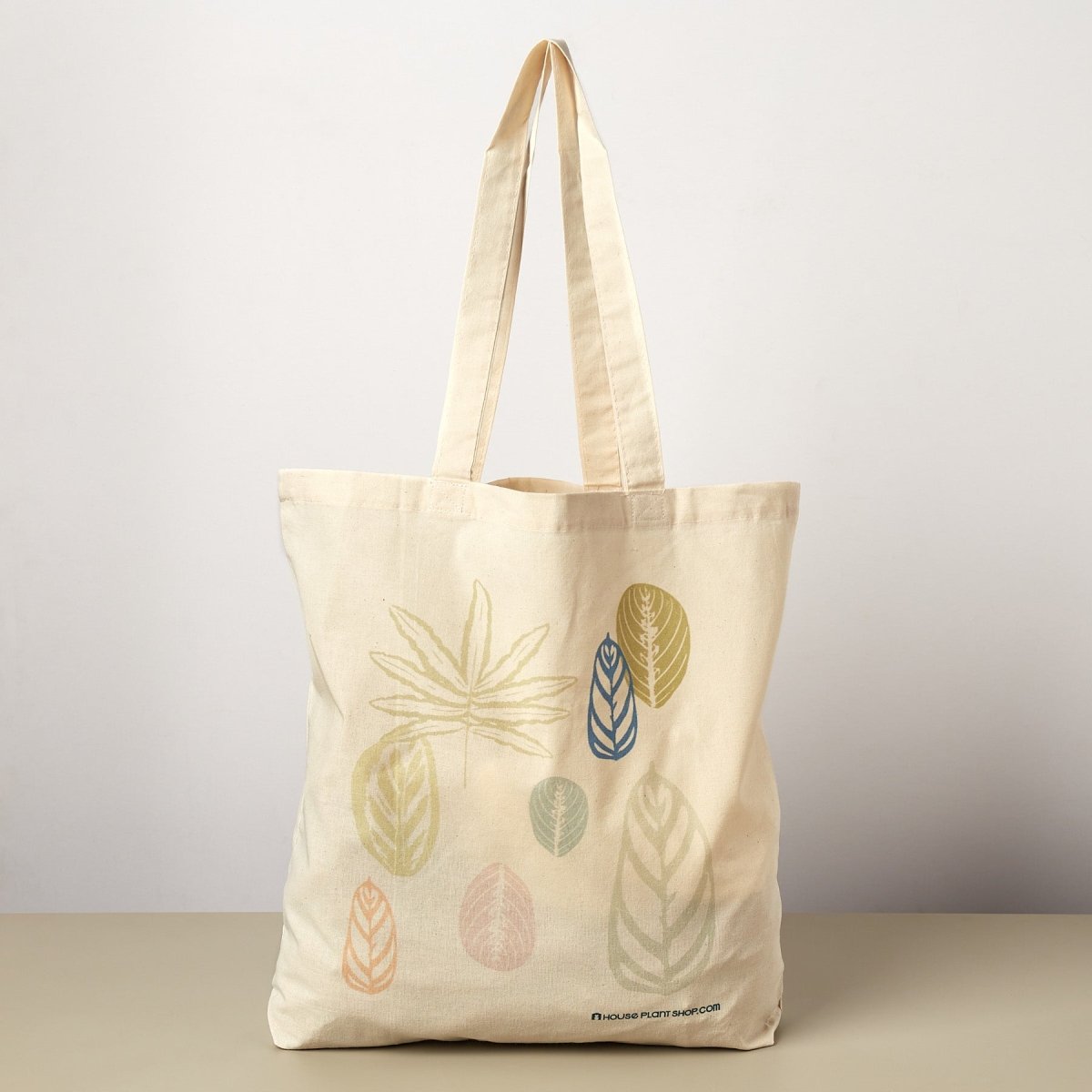 lily & onyx Pastel Leaves Cotton Tote Bag - 100% Cotton Reusable Shopping Bag