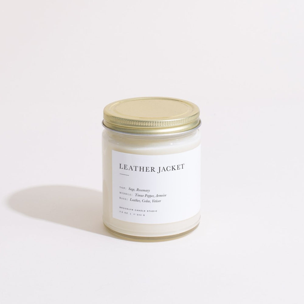 
                      
                        Leather Jacket Minimalist Candle
                      
                    