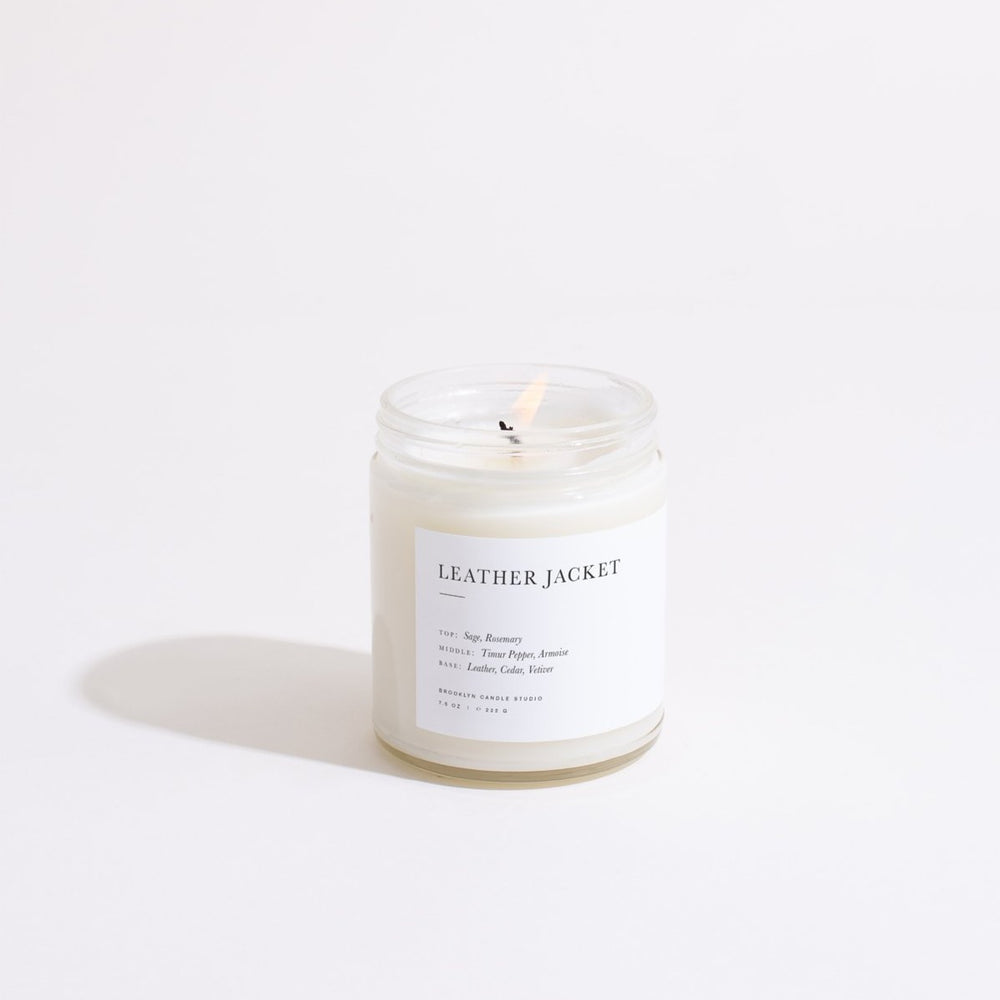 
                      
                        Leather Jacket Minimalist Candle
                      
                    