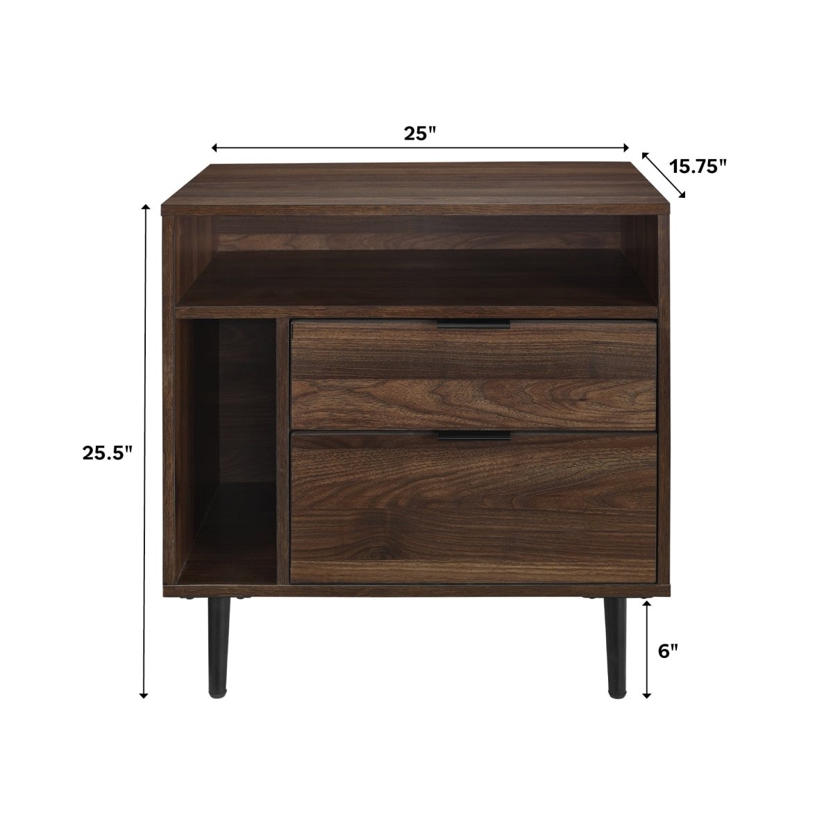 Walker Edison Lincoln Nightstand / Side Table - lily & onyx