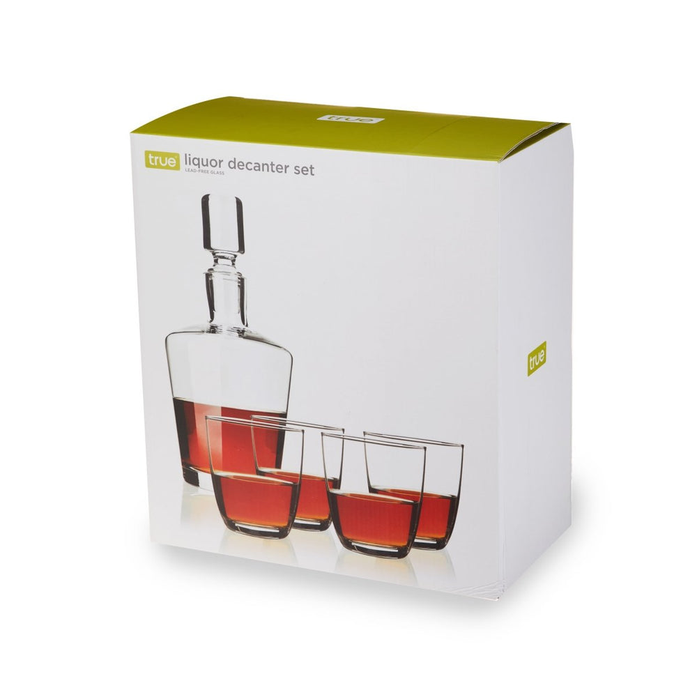 
                      
                        True Liquor 36 oz Decanter Set with 11 oz Tumblers, Set of 5 - lily & onyx
                      
                    