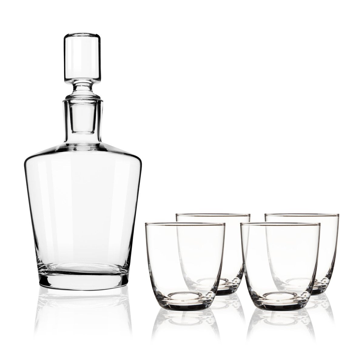 True Liquor 36 oz Decanter Set with 11 oz Tumblers, Set of 5 - lily & onyx