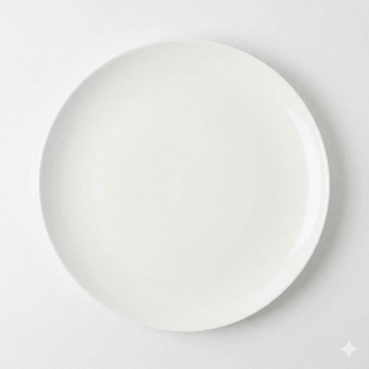 little white dish Angelic White Dinner Plates – Set of 4 | Fine Bone China Coupe