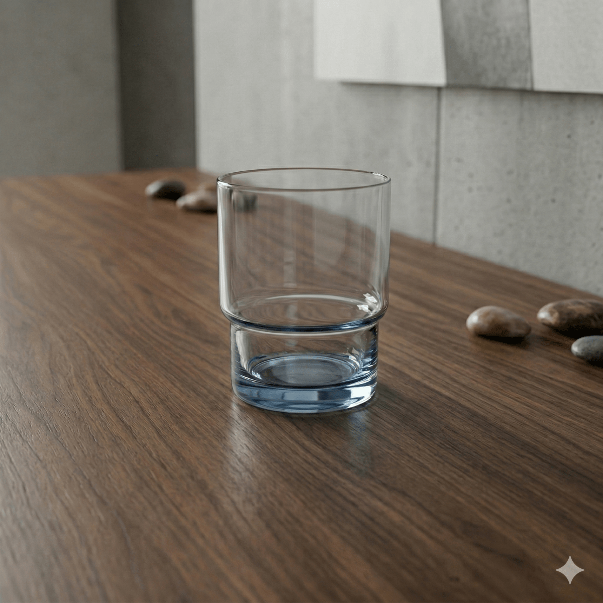 little white dish Blue Rock Glasses – Set of 4 | Smoke Blue Tumbler Glassware
