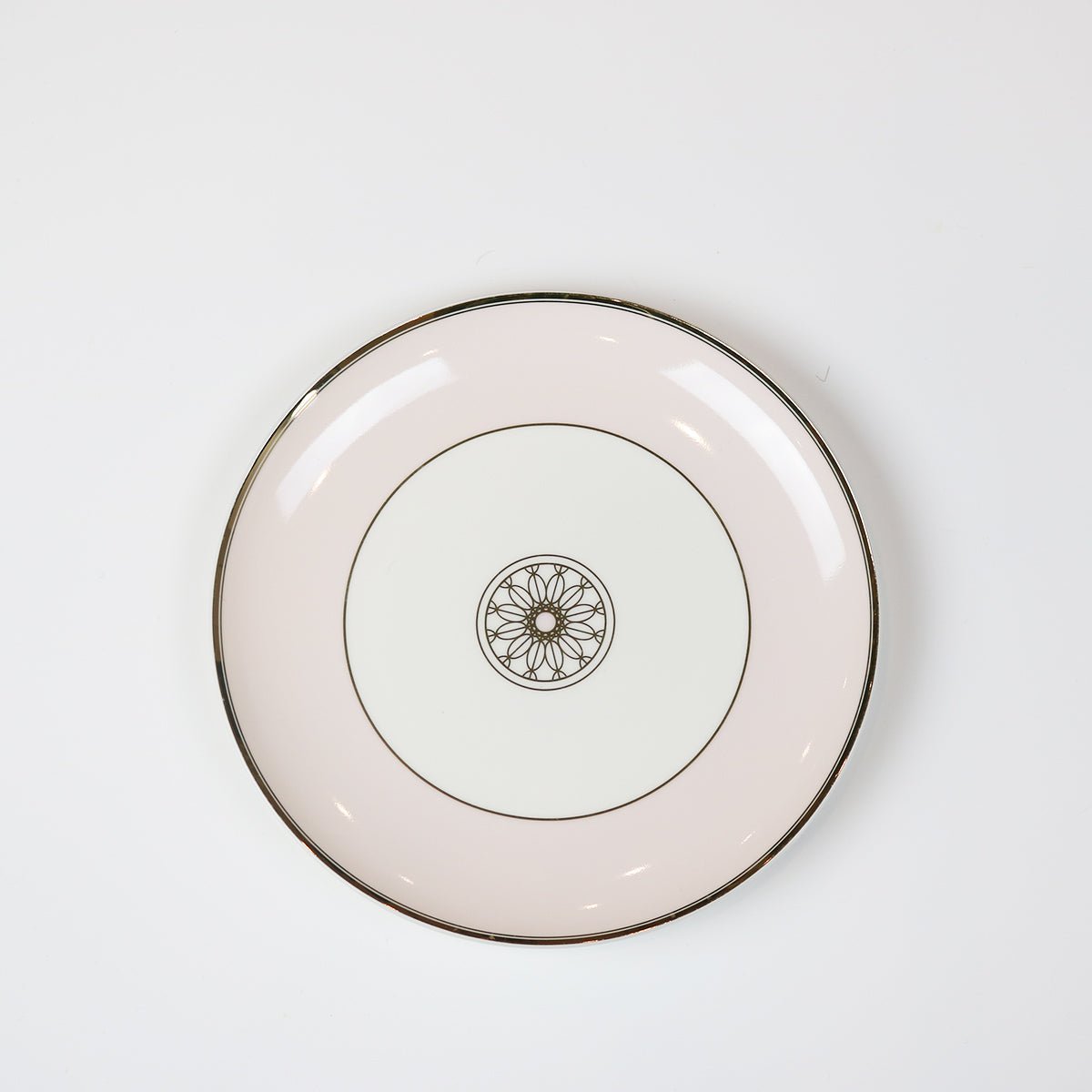 little white dish Blush Jewel Salad Plates – Set of 4 | 14k Gold Accent