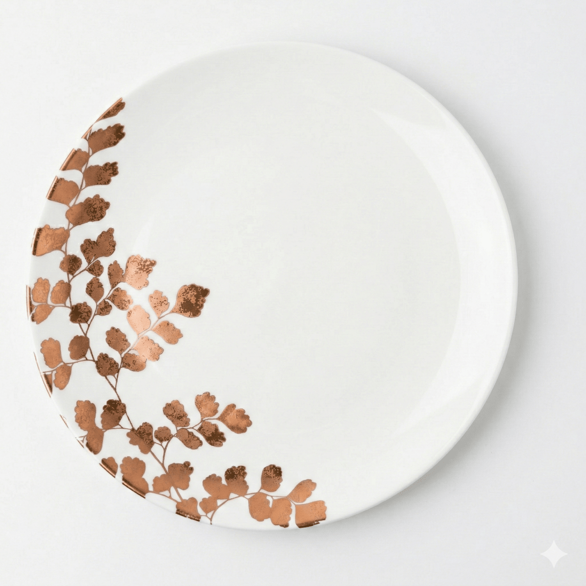 little white dish Gold Filigree Accent Salad Plates – Set of 4 | Metallic Porcelain