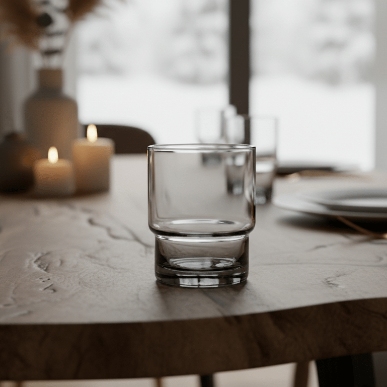 little white dish Smoke Rock Glasses – Set of 4 | Smoked Tumbler Glassware