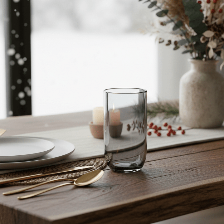 little white dish Smoke Tall Tumbler Glasses – Set of 4 | Smoked Glassware