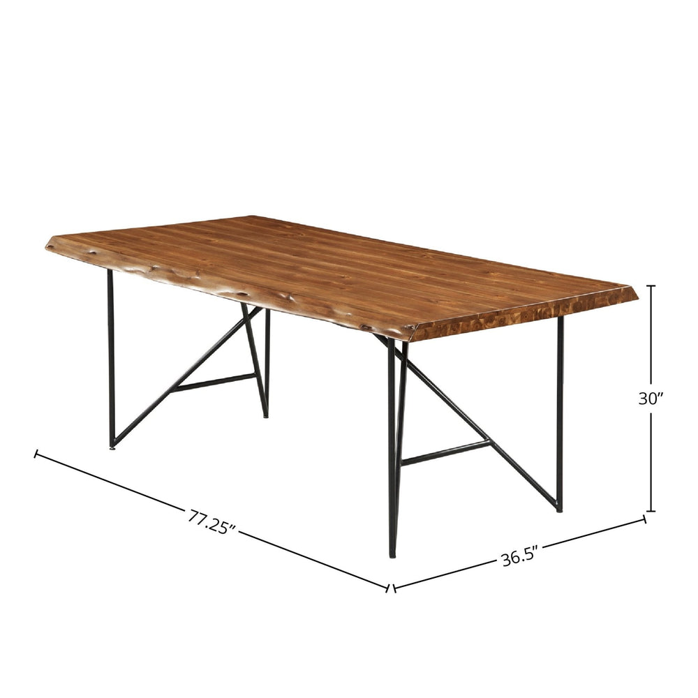 
                      
                        Live Edge Dining Table, Light Walnut
                      
                    